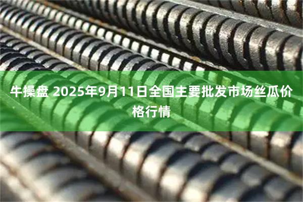 牛操盘 2025年9月11日全国主要批发市场丝瓜价格行情