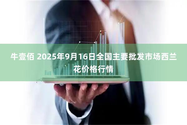 牛壹佰 2025年9月16日全国主要批发市场西兰花价格行情