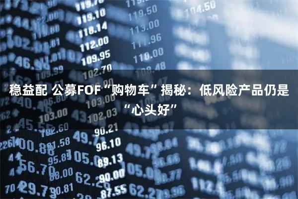 稳益配 公募FOF“购物车”揭秘：低风险产品仍是“心头好”